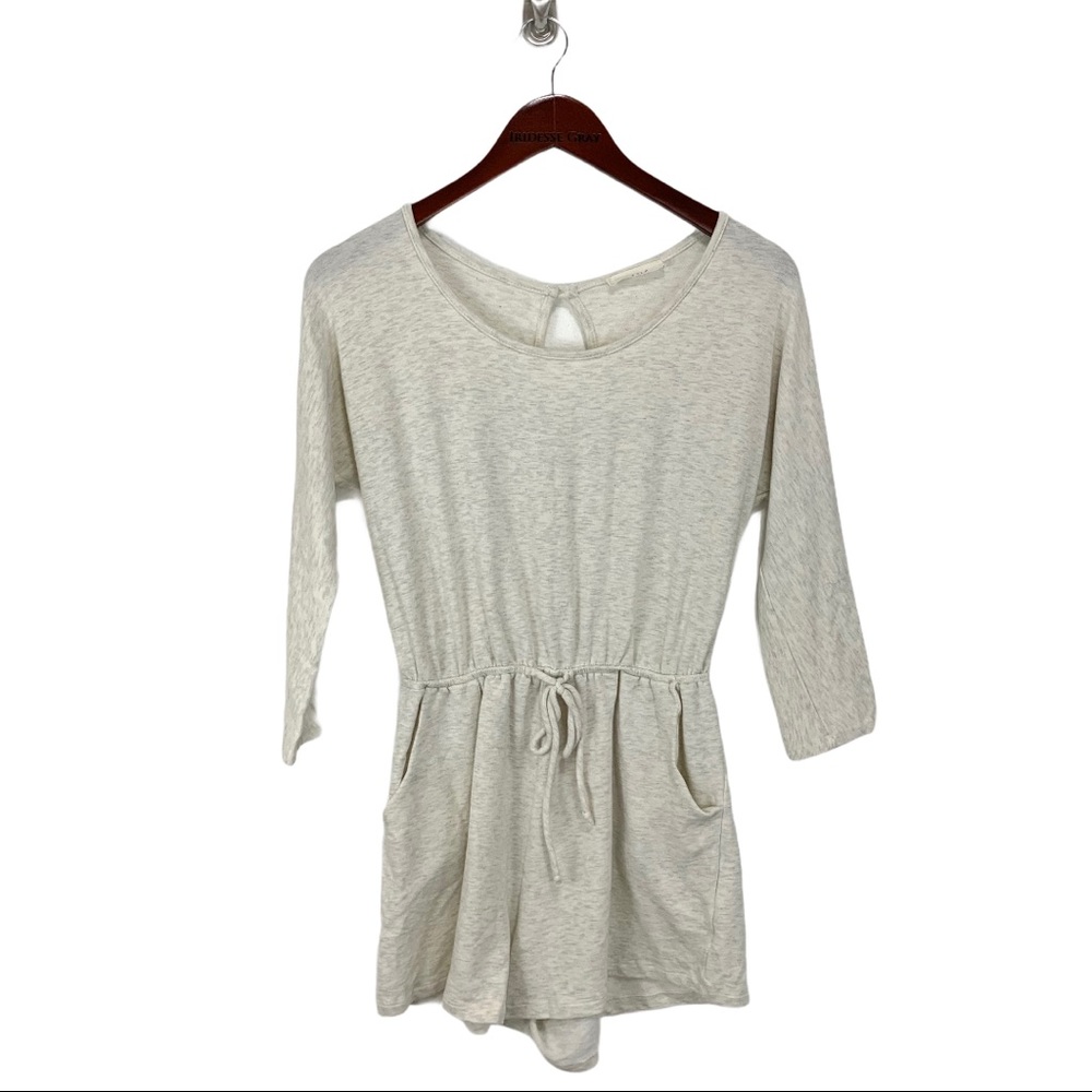 Illa Illa- Heathered Ivory Lounge Romper